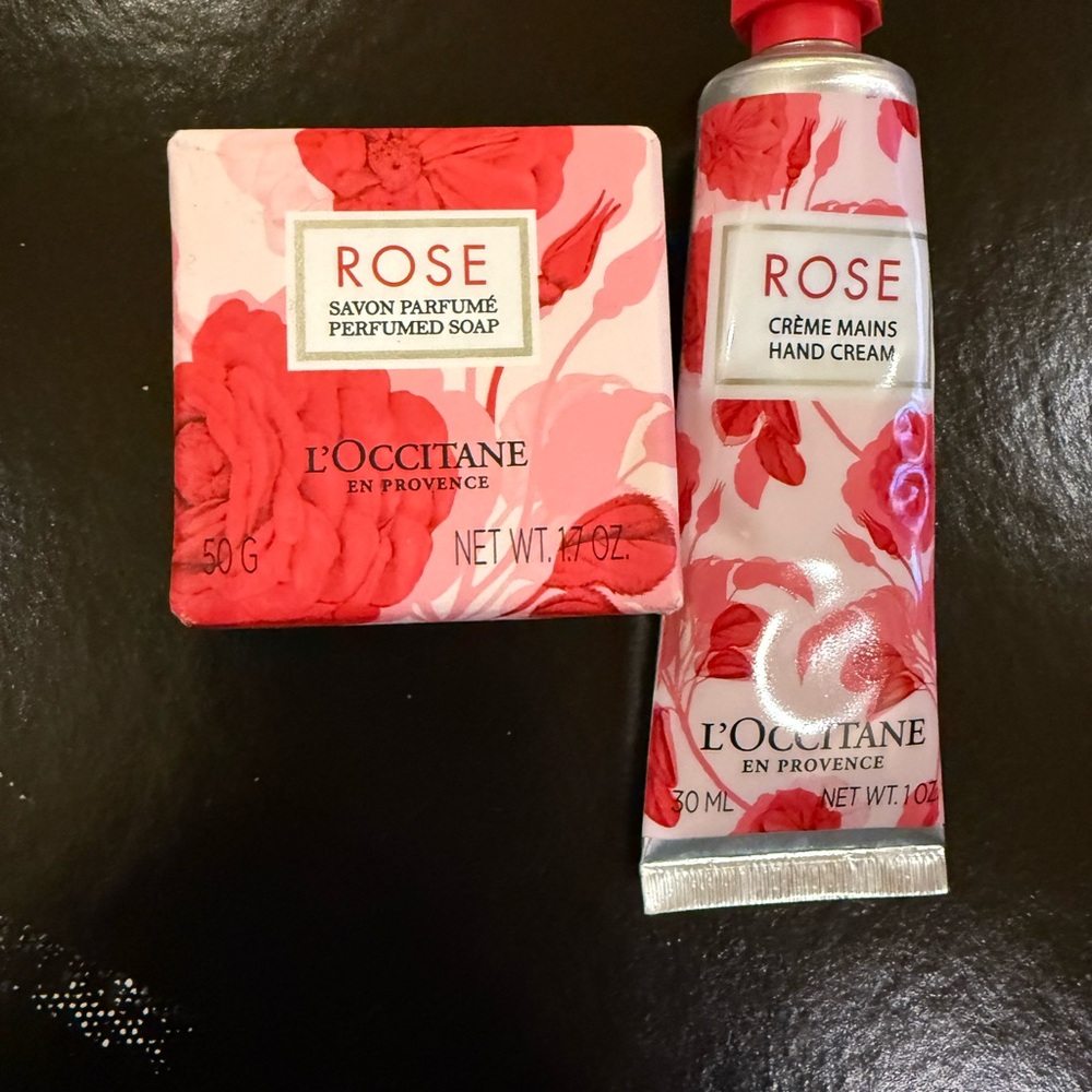 L'Occitane Rose Soap and Hand Cream Set